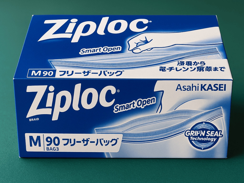 【Ziploc】ジップロック フリーザーバッグ（M）