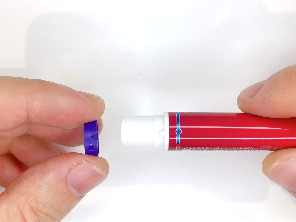 グリップ部分に輪を装着する