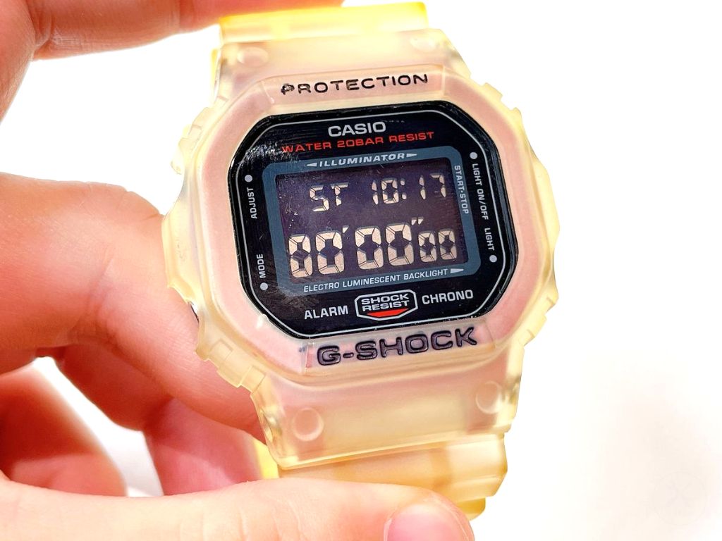 GショックDW5600HRのストップウォッチ使い方のアイキャッチ画像